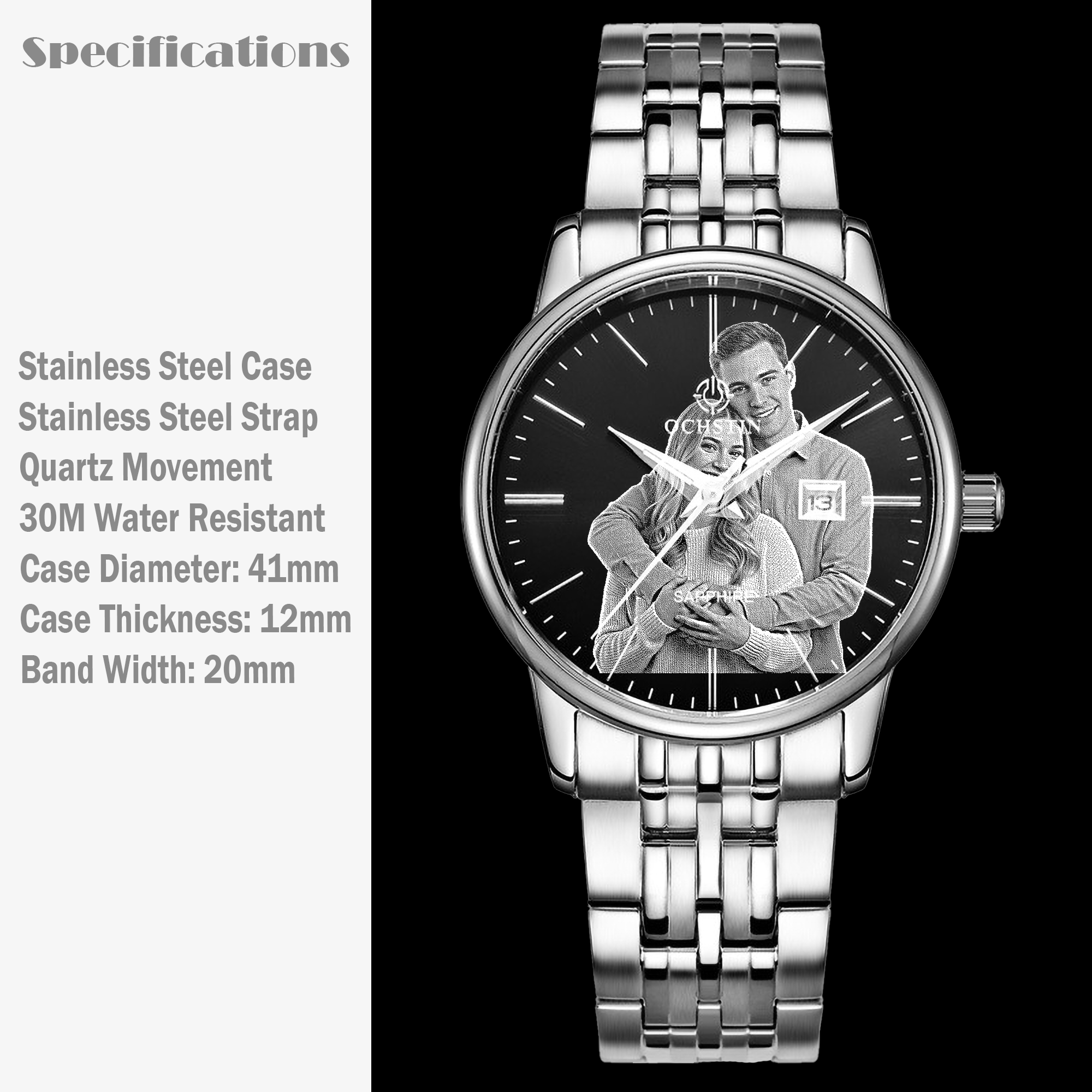 Personalized Men‘s Quartz Watch