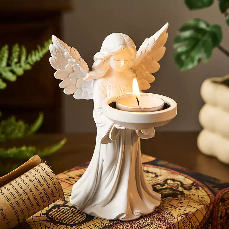 Angel candle holder