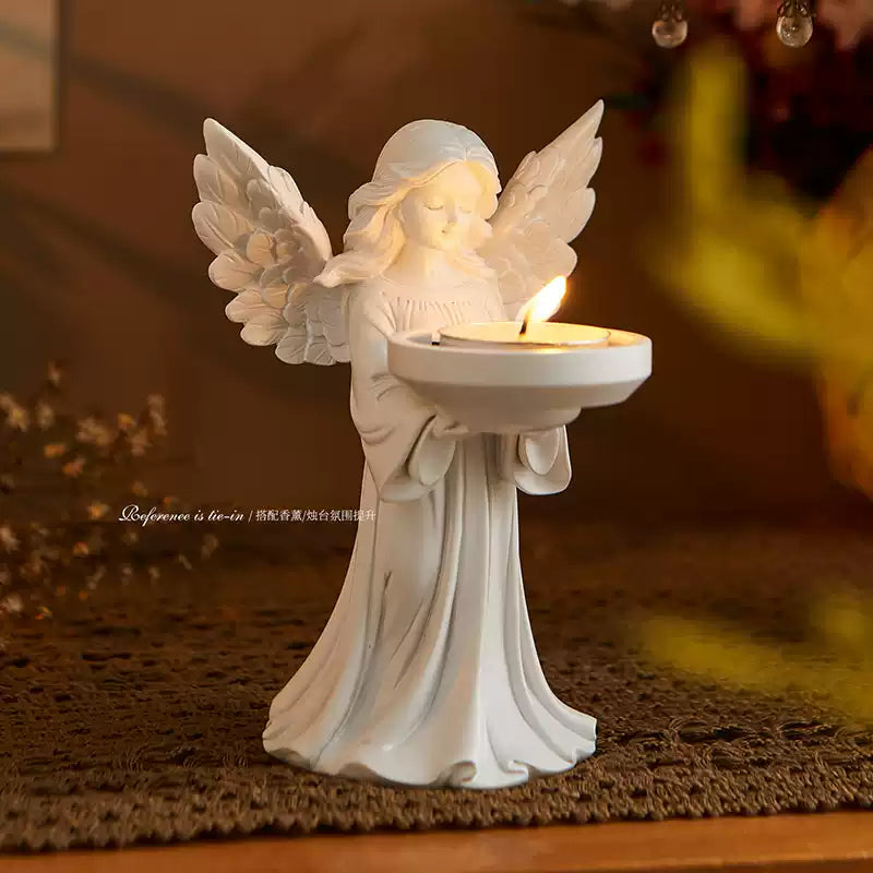 Angel candle holder