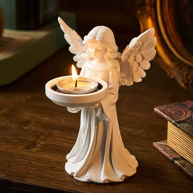 Angel candle holder