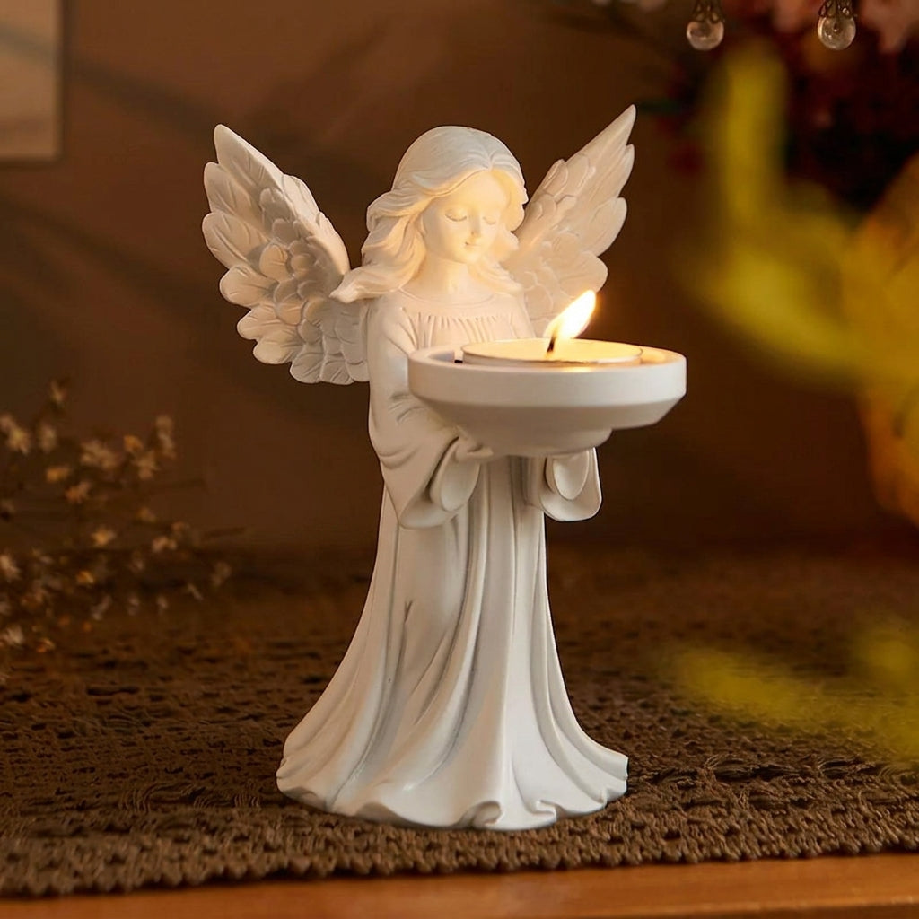 Angel candle holder