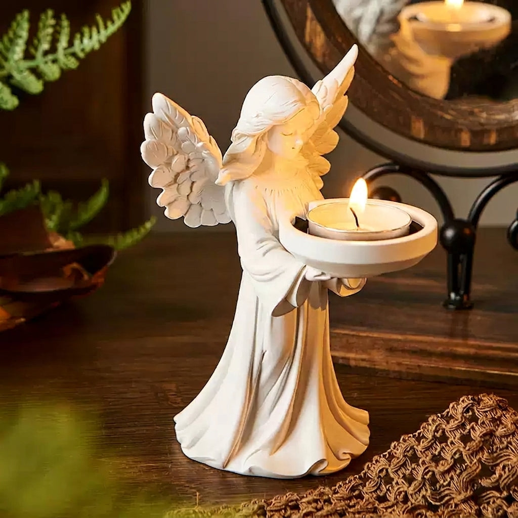 Angel candle holder