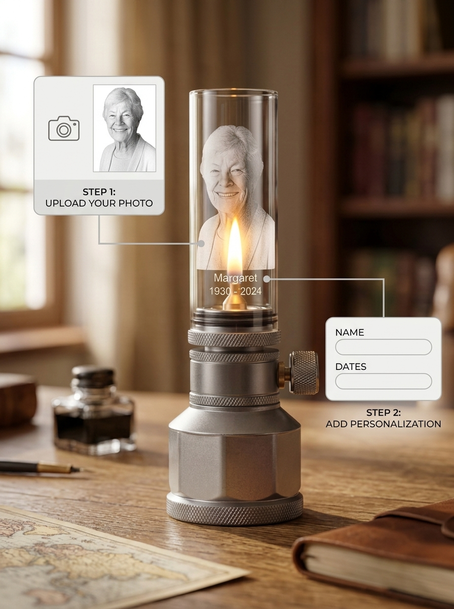 Personalized Memorial Gas Lantern