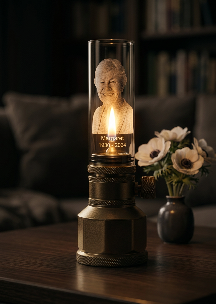 Personalized Memorial Gas Lantern