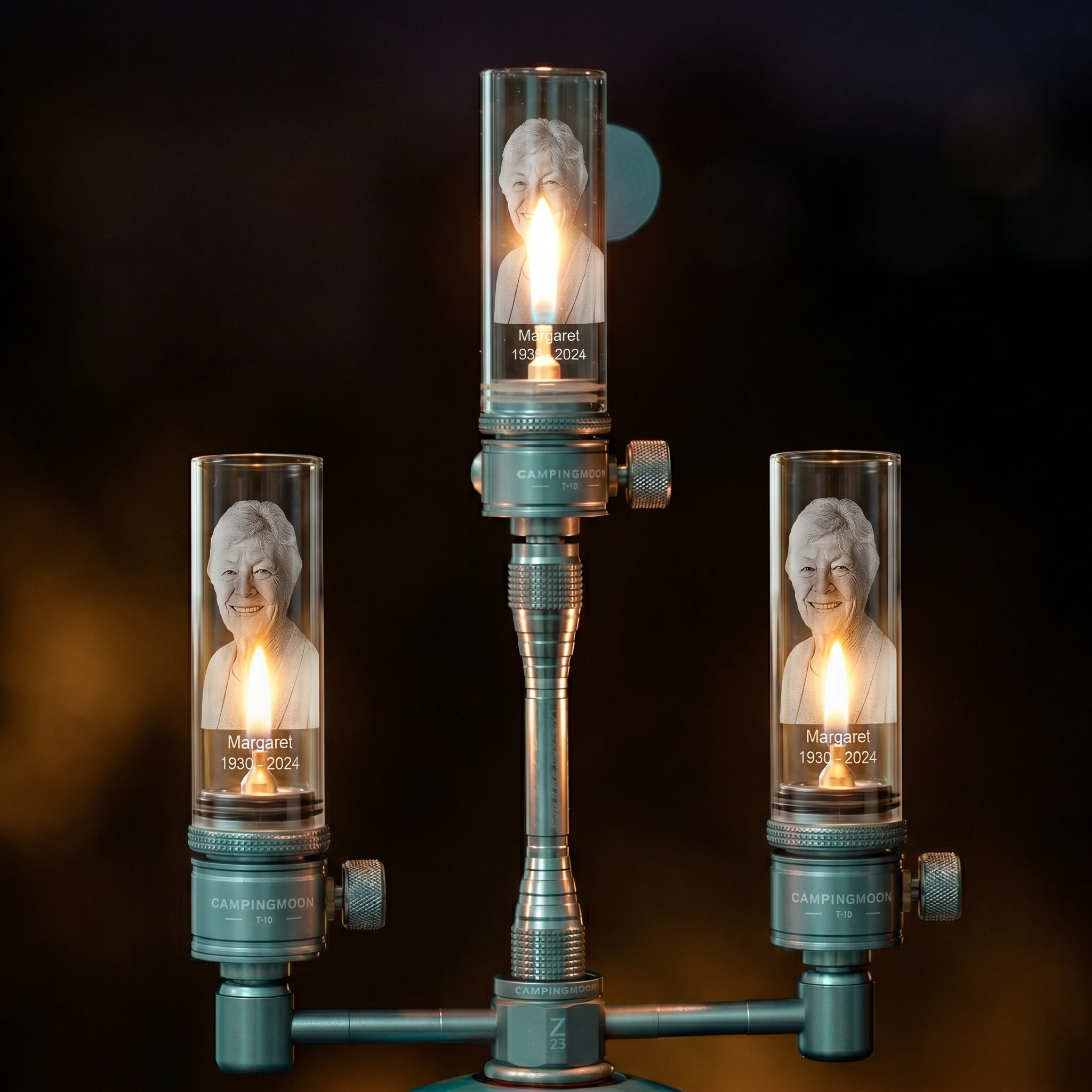 Personalized Gas Lantern Three Lantern